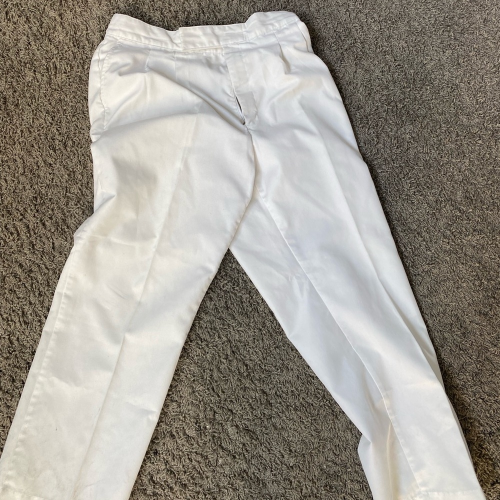 white painter pants (similar to dickies)